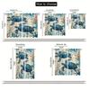 2pcs, Nautical Green Sea Turtle Curtains, Beach Theme Fabric Set with Blue Ocean Design, Ideal for Enhancing Coastal and Beach