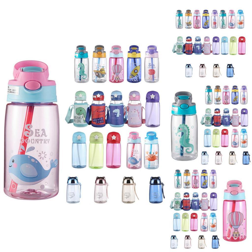 Очаровательная разноцветная детская чашка для кормления с трубочками, идеально подходящая для детей, с защитой от протекания