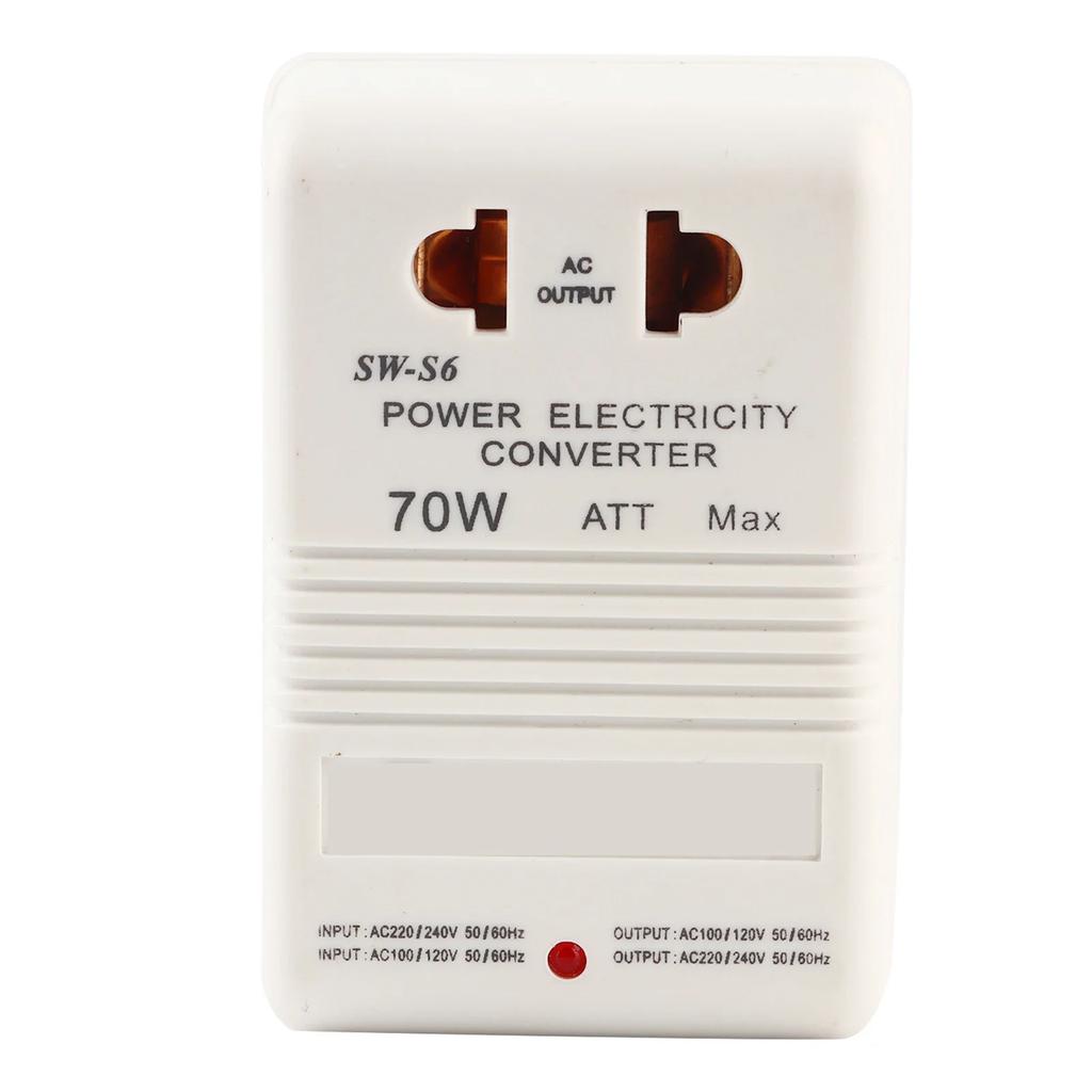 Power Converter Voltage Converter 70W 110V/120V To 220V/240V StepUp& Down Voltage Converter Transformer (CN Standard Plug)