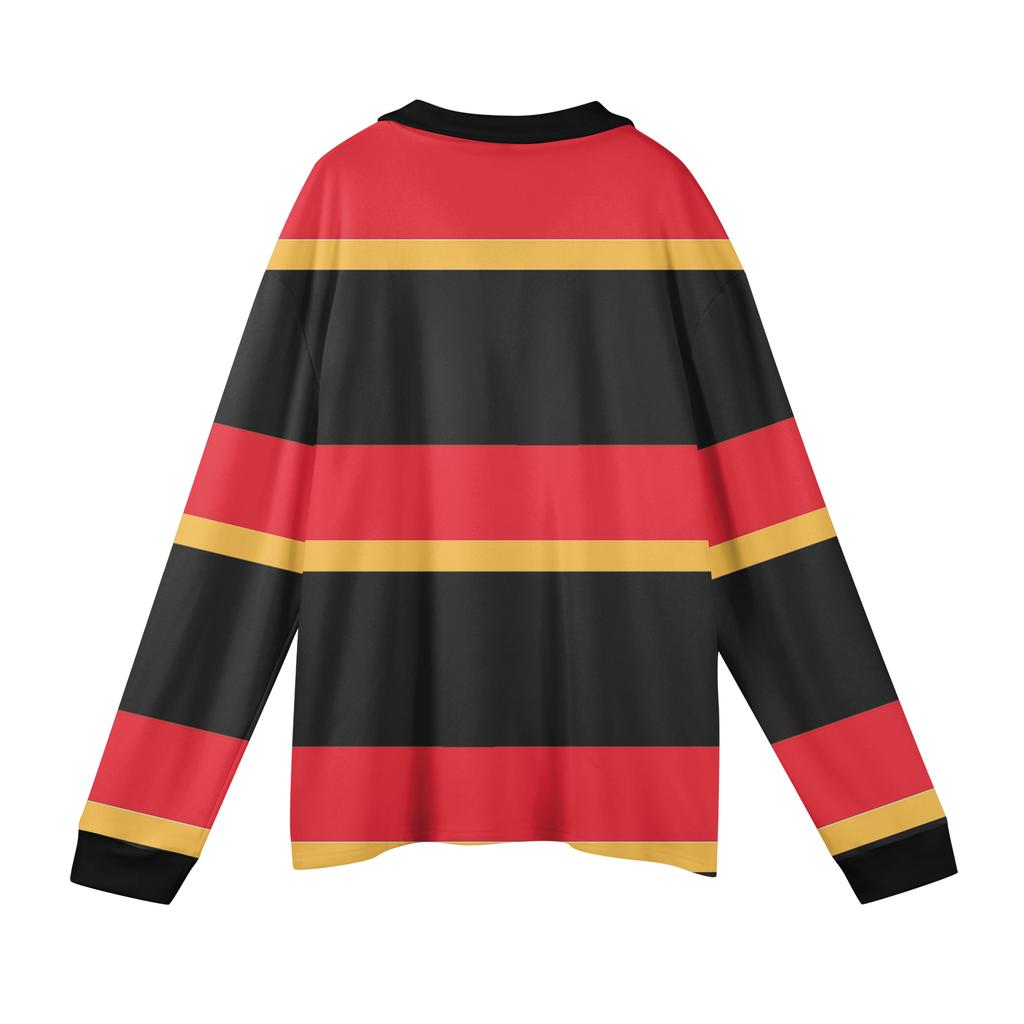 Мужские повседневные топы с длинными рукавами на пуговицах с полосатым принтом