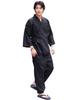 JIGGYS SHOP Samue Size Solid All Navy Simple [JIGGYS SHOP] M, Black, Washable, Workwear, Kimono, Cotton, Pajamas, Loungewear, Sleepwear, Color,