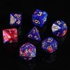 7PCS/Set Digital Acrylic Dice Polyhedral Mixed Color Dice Pearlescent Dice  for RPG DnD