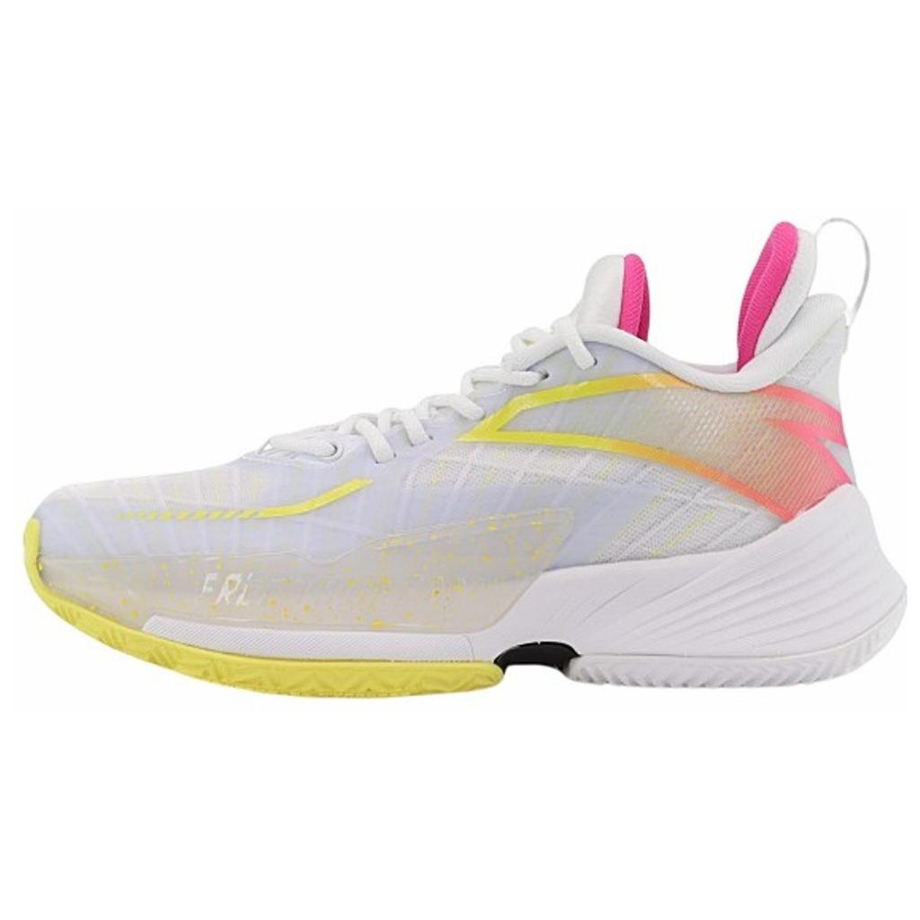 Anta Баскетбольные кроссовки Light Crazy 3 Shock Absorbing Durable Low Top Women sikes White Yellow Red 122221608-1