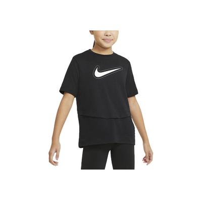 Детская футболка с круглым вырезом и принтом логотипа Dri-Fit Trophy, топы, черный DA1096-010