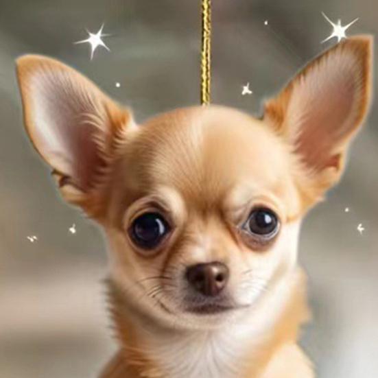 Акриловый подвесной орнамент в виде собаки с кулоном и шнурком, легко подвешивается, креативный