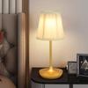 Retro Fabric Table Light Luxury Fabric Study Bedroom Restaurant Atmosphere Light Bedhead Decoration Rechargeable Led Desk Lamps