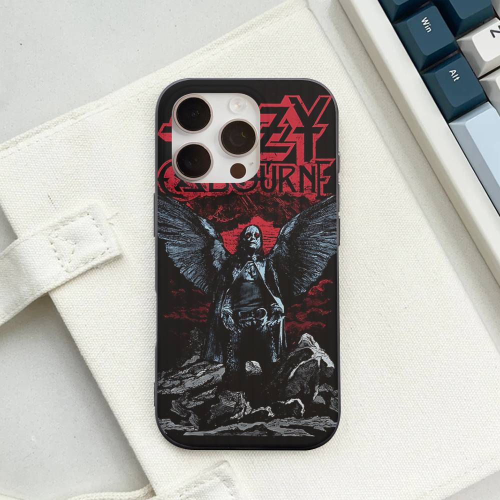 O-Ozzy Osbourne Band For IPhone 16 15 14 13 12 11 17 Pro Max Plus Wave Corrugated Phone Case Anti Drop Cover