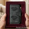 Unique Heart-shaped Geometric Men's Large-capacity Wallet with Business Card Slot and Cash Pocket, Suitable for Formal Occasions and Office Use, a