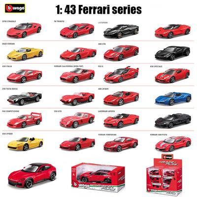 Ббураго 1:43 Несколько стилей Полная серия Ferrari Purosangue sp2 488 250 SF90 ROMA сплав роскошный автомобиль литьевая модель автомобиля игрушка подарок