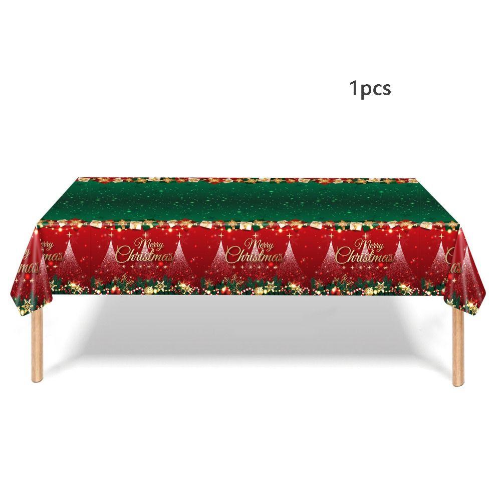 Бумажные принадлежности для рождественской вечеринки, 16 порций, тарелка, салфетки, скатерть, рождественская вечеринка