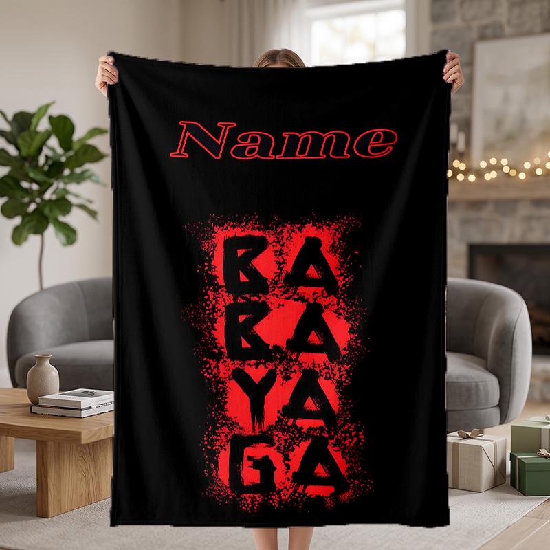 Baba yaga John wick Custom Flannel Blankets Soft Warm Cozy Throws for Home Decor Holiday Gifts
