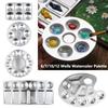 Circular/Rectangular Watercolor Palette Metal Mixing Paint Tray New Pigment Palette Art Supplies