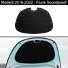 Для Tesla Model 3 2017-2023 передняя крышка багажника звукоизоляционный хлопковый внутренний капюшон Frunk/багажник звукоизоляционный пылезащитный хлопковый коврик