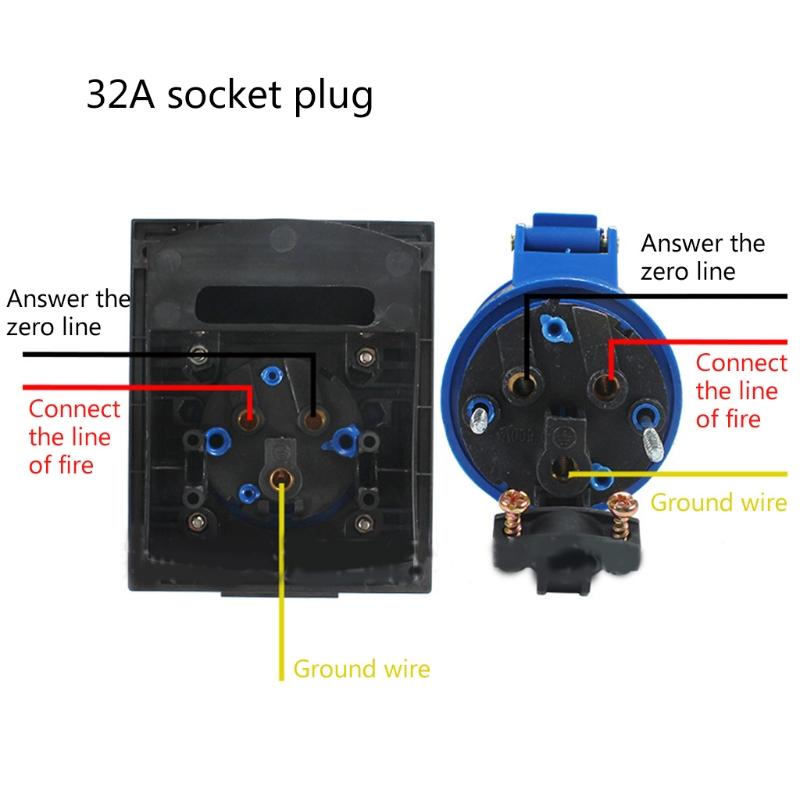 Реконструкция схемы прицепа для автодома Водонепроницаемая розетка для скрытого монтажа Автомобильное электрооборудование Аксессуары для кемперов
