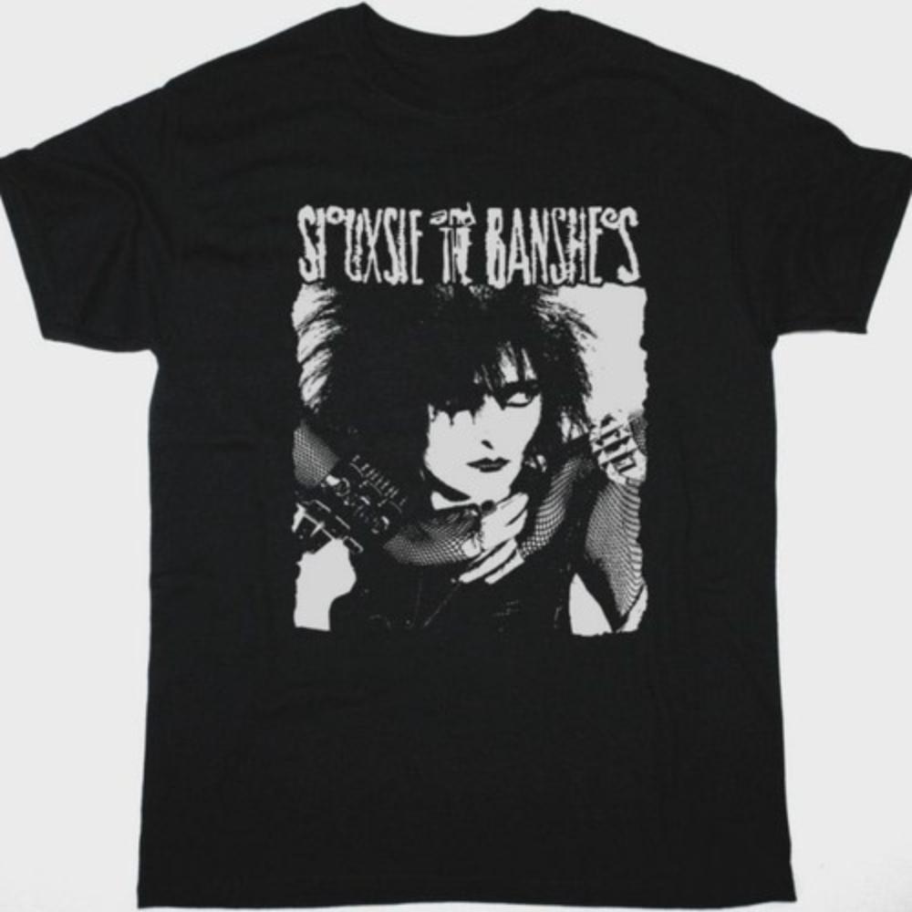 Vintage Siouxsie And The Banshees Retro Black TShirt Cotton Unisex TShirt Streetwear Top vintage t shirt shirts for Unisex Women