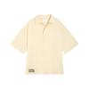 Select Classics Haus Casual Simple Pullover Logo Embroidery Short Sleeve Polo Shirt Unisex Polo Shirts Almond 631557-87