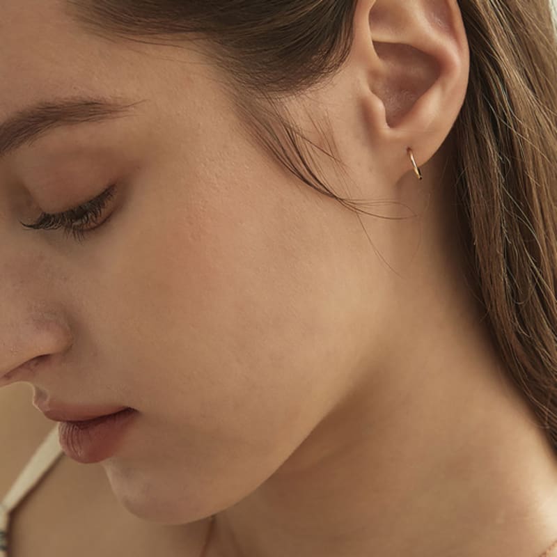 Own Essential Ring Earrings (S, M, L / 14k gold)