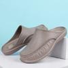 Summer Indoor and Outdoor Wear Home Men's Fashion Soft Bottom Half Slippers Large Size Light Bag Head Slippers Men