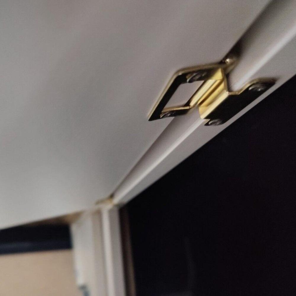 5pcs/set Creative No Slotted Door Hinge Interior Connector Flat Open Folded Soft Close Close Hinges Furniture Hardware