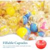 Vending Machine Capsules Empty: 50pcs Plastic Fillable Balls, 1.8 Inch Colorful Small Round Capsules Openable Storage Packing Balls, DIY Fillable