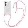 For Samsung Galaxy S24 Ultra TPU Case Quicksand Design Phone Cover with Lanyard