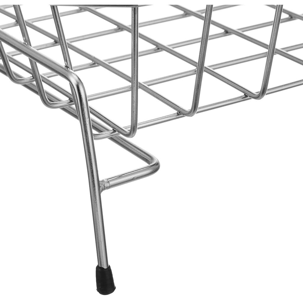 Подставка для сушки посуды из нержавеющей стали с поддоном для стока + подставка для столовых приборов | для кухонной утвари | подставка-сушилка |