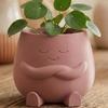 Украшения для цветочных горшков 3D-печать Милый настольный держатель для растений Прочный PLA Домашний декор для суккулентов