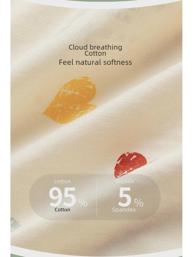 Детские антибактериальные шорты из хлопка с рисунком для девочек - Дизайн без ягодиц