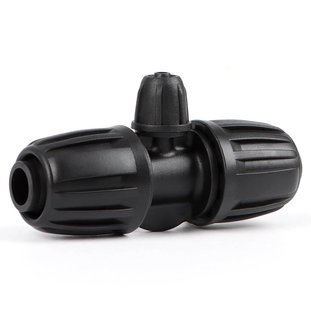 16мм ПЭ Труба Водосберегающие Ирригационные Фитинги: 4-точечный шланг, клапан, редукционный тройник, шестигранный штуцер, угловой соединитель