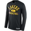 Футболка мужская NBA Los Angeles Lakers с длинным рукавом и круглым вырезом, логотипом, черная DA5967-010