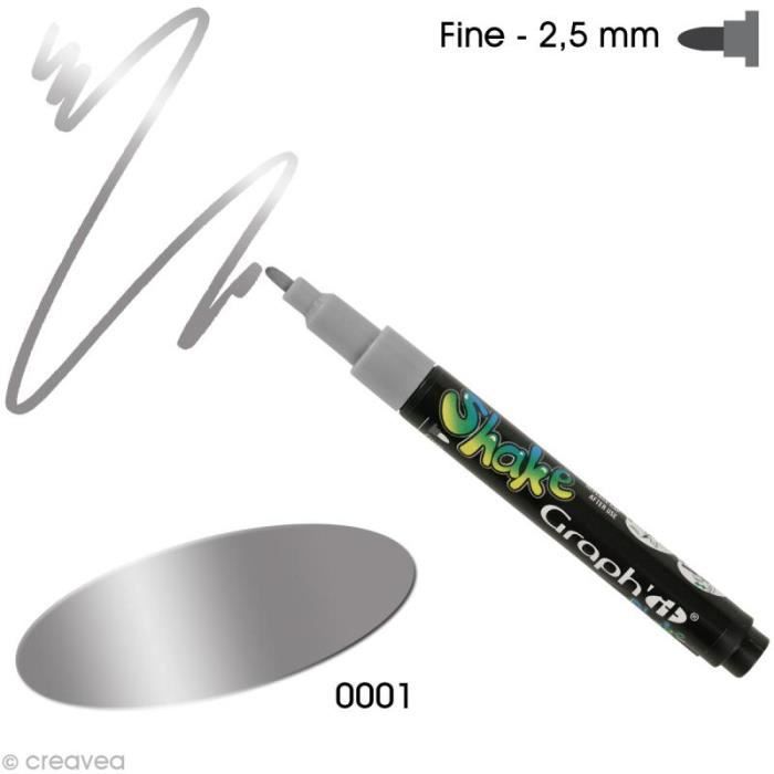 Graph'it Shake 2.5 Mm Graph'it Shake Water-based Paint Marker, - Color : Money - Code : 0001 - Point : Fine, 2.5 Mm - Ous