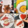 10Pcs Educational Toys Foam Texture Painting Paper Round Shape 3D Round Board Paper  Handicraft Toy