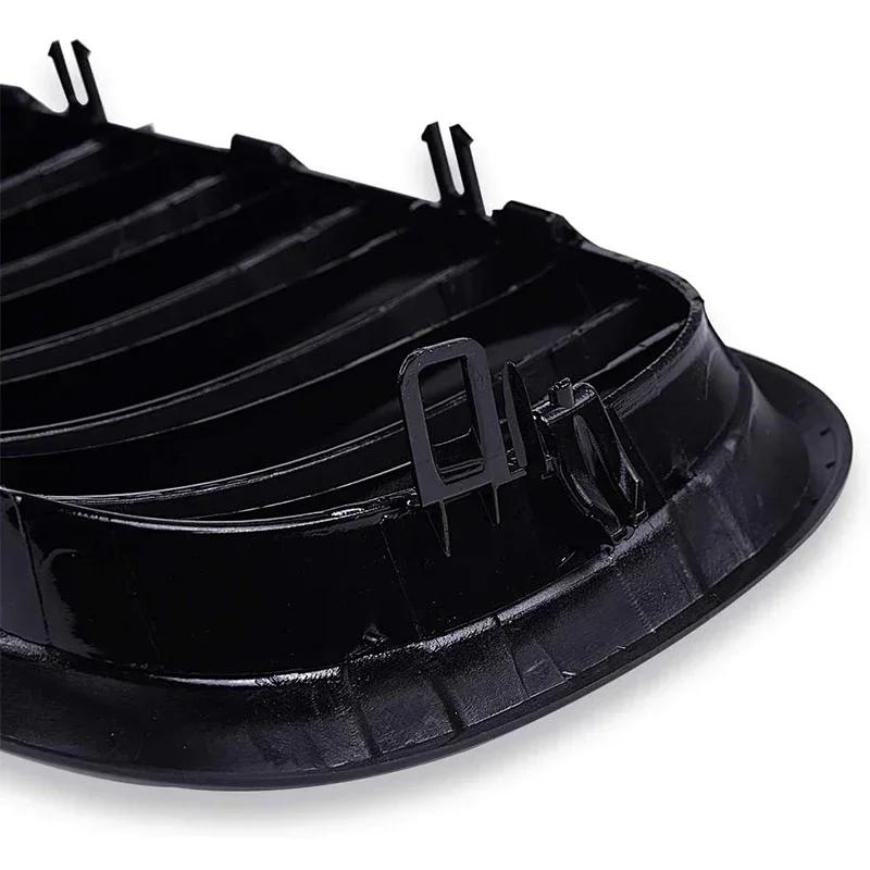 1 пара Решетка переднего бампера автомобиля Глянцевая черная Решетка радиатора 'Ноздри' Гоночная решетка для BMW X5 E70 X6 E71 2007-2014 #51137307599 51137307600