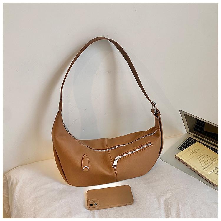 IELGY Simple Style Large-Capacity Tote Bag All-Match Commuter Shoulder Messenger Bag Casual