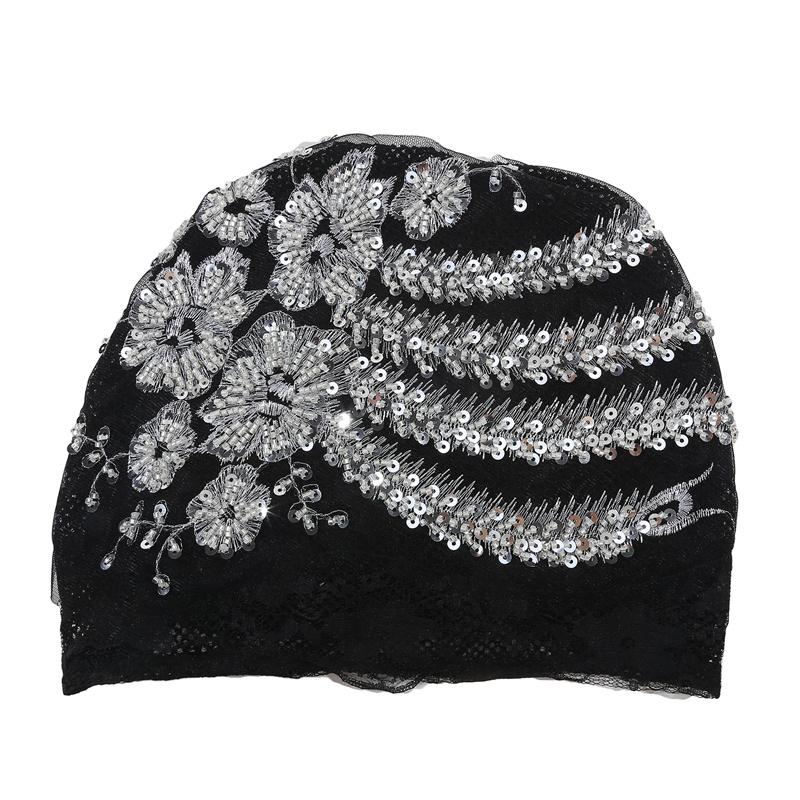 Women Muslim Hijab Lace Lnner Hijab Cap Cotton Stretchy Hat