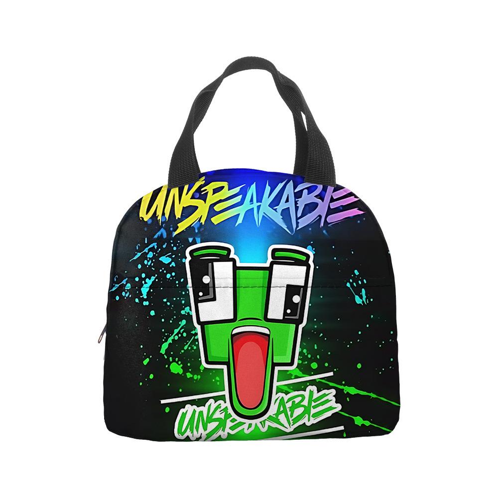 Anime Cartoon Handbag Student Lunch Bag Grades 1-6 Picnic Bag Printed Thermal Insulation Bag Meal Bag