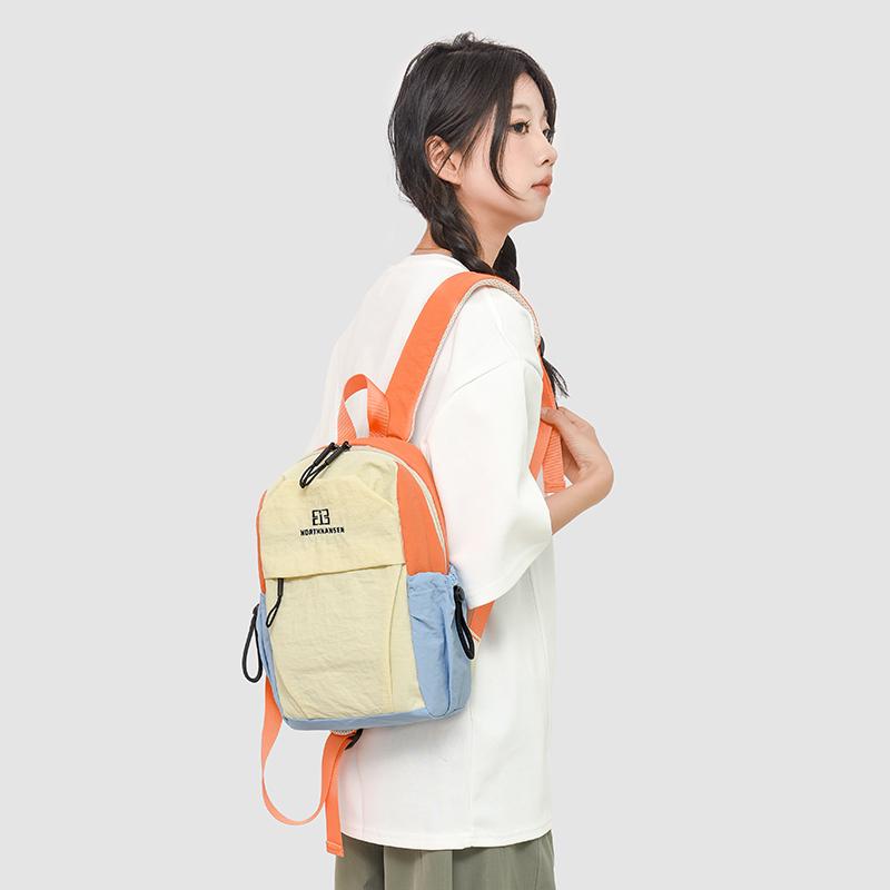 Легкий рюкзак дорожная сумка контрастного цвета школьный портфель для школьников