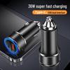 36W Dual USB & Type-C PD QC3.0 Fast Car Charger