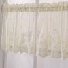 Вышитые занавески для дома, кухни, кафе, кружева, ламбрекены, прозрачная вуаль, короткая панель
