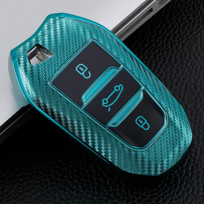 Soft Tpu Car Smart Key Case Full Cover Shell For Peugeot 308 408 508 2008 3008 4008 5008 Citroen