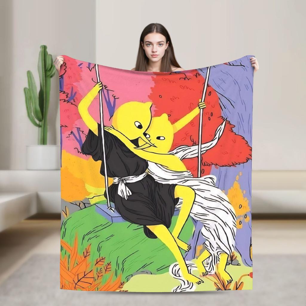 Lemongrab Unacceptable Flannel Blanket Spring Warm Soft Throw Blanket for Kids Adult Home Decor Graphic Bedspread Sofa Bed Cover