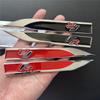 1Pair Zinc Alloy PVC FR Logo Emblem Badge Decals 3D Metal Fender Side Sticker Car Sticker For FR Leon Ibiza Altea Exe