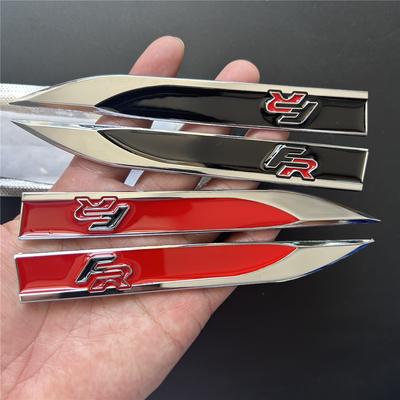 1 пара цинковый сплав ПВХ FR логотип эмблема значок наклейки 3D металлический крыло боковая наклейка автомобиль наклейка для FR Leon Ibiza Altea Exe