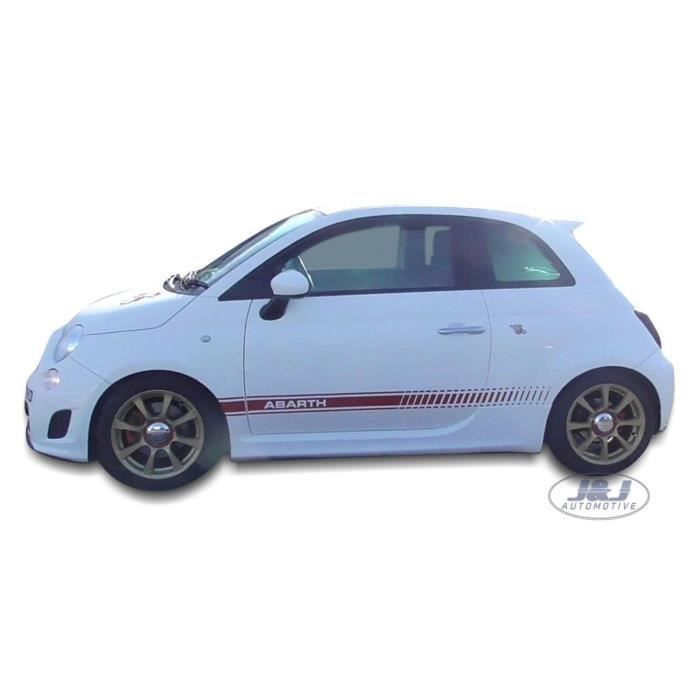 Дефлекторы воздуха J&J Automotive Fiat 500, Тонированный, Усиленный акрил, Простая установка