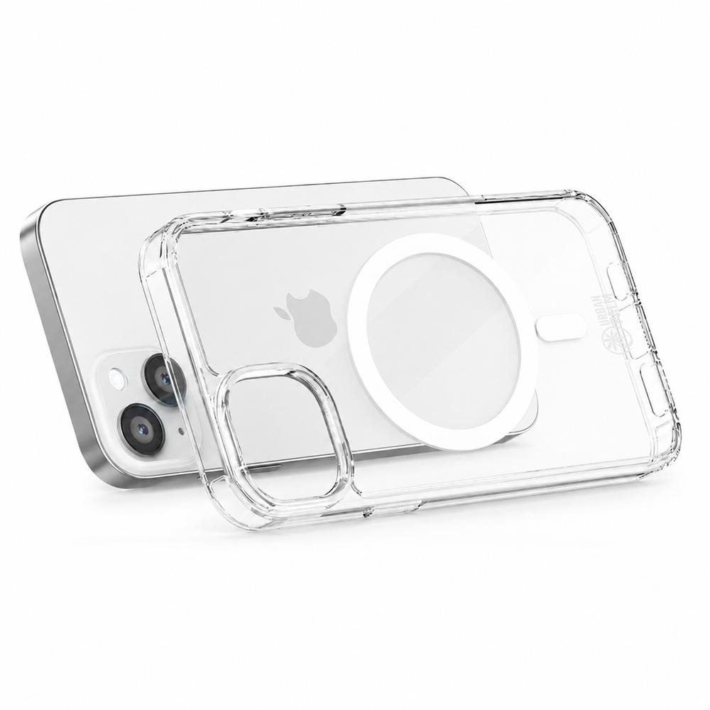 UrbanPalm iPhone 15 Case, MagSafe-Resistant, Clear