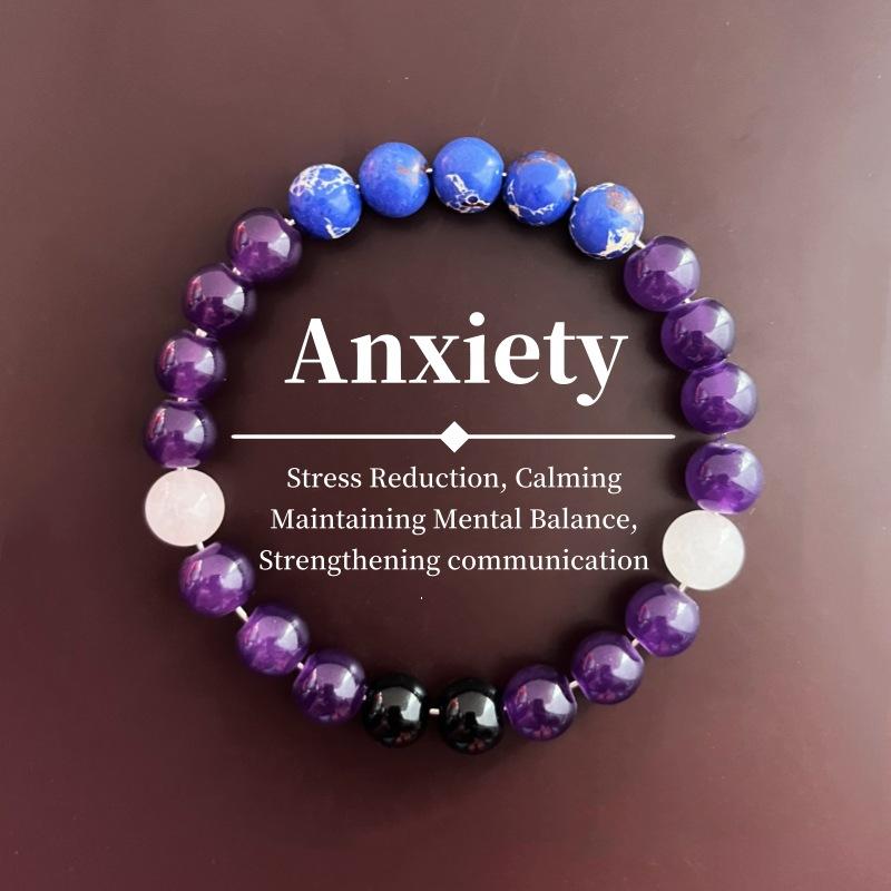 1 шт. Браслет «Безмятежность» Браслет из бусин из камня яшмы мужской женский защита от бессонницы ювелирный браслет