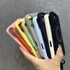 Для Magsafe Liquid Silicone Lanyard Case для iPhone 16 15 14 13 12 11 Pro Max 16 Plus Microfiber Indoor Bracelet Cover