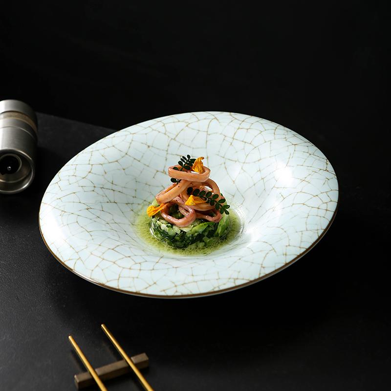 Керамические обеденные тарелки Фруктовая тарелка Салатница Десертная тарелка Тарелки для стейков в западном стиле Поднос для закусок Блюдо для димсамов Поднос для суповой миски