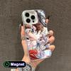 ZZZ Чехол для телефона Ye Shunguang для iPhone 17 16 15 14 13 12 11 X XR XS Air Pro Max Plus Цветной Серебристый Чехол MagSafe