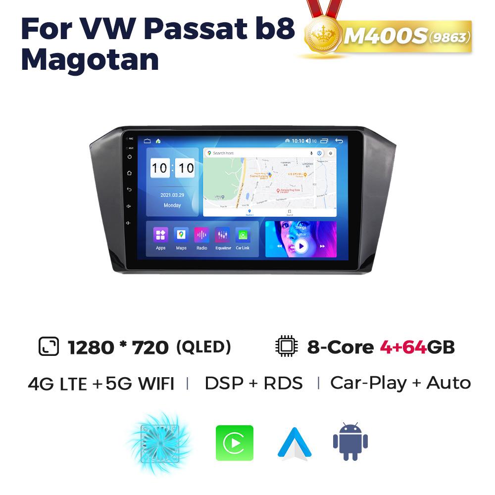 Navifly 2Din Android Carplay Мультимедийный Автомобильный Радио Плеер Для Volkswagen VW Magotan Passat B8 2015-2025 DSP GPS Навигация Стерео